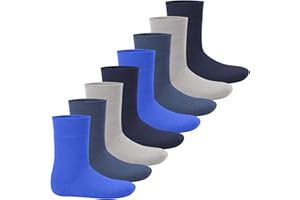 Footstar Kinder THERMO Wintersocken (8 Paar) Everyday! Warme Vollfrottee Socken für Mädchen und Jungen