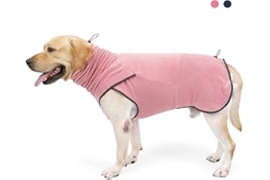 LIANZIMAU Hundepullover Grosse Hunde Fleece Hundemantel Fleecejacke Wintermantel Hunde Pullover für kleine mittelgroße große Hund Warm Hundejacke Wolters Hundemantel