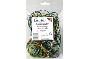 Läufer 69212 Rondella Gumki Recepturki, Różne Rozmiary, Woreczek 50 g, Wielokolorowy