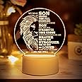Buioata Son Gifts from Mum, Christmas Gifts for Son - Son Birthday Gifts Acrylic Night Light, Personalised Gifts for Son, Birthday Gifts for Son, Gifts for Son from Mum, Unique Gifts for Son
