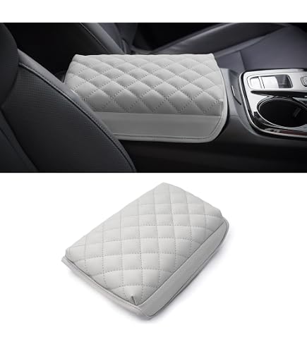 thumbnail image 2 of Pieliz Gray PU Leather Center Console Armrest Cover For Hyundai Tucson (2005-2009) - DIY Cover Only 2 of 6