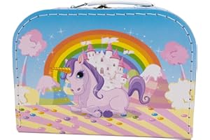 GICO Valigetta da gioco con motivo unicorno per bambini, per ragazze e ragazzi, per giocattoli o fai da te - CH20609E