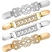 5 stijlen vintage cardigan clips, gebreide jas clips, jurk cinch-clips set, ronde vintage bloemen cardigan clip, jurk tailleversteviger broche, kraag sjaal kraag sluitingen voor vrouwen