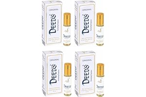 GENERIC Almas Deeds Original Roll-On Perfume, Alcohol-Free, Unisex Fragrance, 8ml (4 Units)