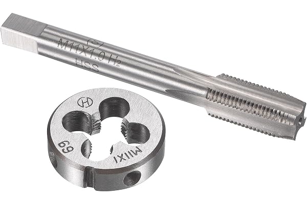 TOP-VIGOR M11 x 1 mm metrisk kran och form-set, maskingänga skruvkran med rund gängform, kraftig kran och matris kit för gör