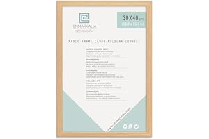 ENMARKALIA DECORACION Enmarkalia Marco 30 x 40 cm, color Madera (moldura de 30x15mm)
