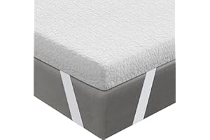 BedStory 10CM Topper 135x190, Topper Viscoelastico con Memoria, Cubrecolchón de Espuma con Memoria, Sobrecolchón Extraíble y Lavable