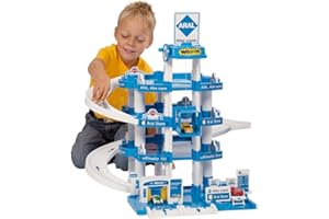 WADER QUALITY TOYS Wader 10220 ARAL Toy Parking Garage with 4 Levels and Accessories