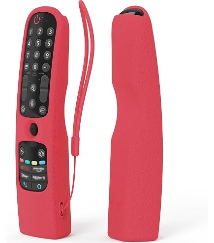 Custodia in Silicone Compatibile con Telecomando LG AN-MR21GA AN-MR21GC MR22GA MR22GN MR23GA MR24GA, Guscio Protettiva Remote Control per LG, Cover Telecomando per LG Magic 2021/2022/2023/2024 Bianco