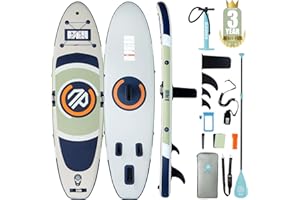 Niphean Inflatable Paddle Board with Stable Wing and Durable SUP Accessories, 10' Stand up Paddle Boards for Adults & Youth, Idea for Stand up Paddleboarding Beginner, Versatile Yoga Paddle Board