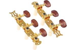 Eujgoov 2 Uds Clavijas de Afinación de Guitarra Clavijas de Afinación de Guitarra Clásica Clavijas de Afinación de Cuerdas de Guitarra Ajustables