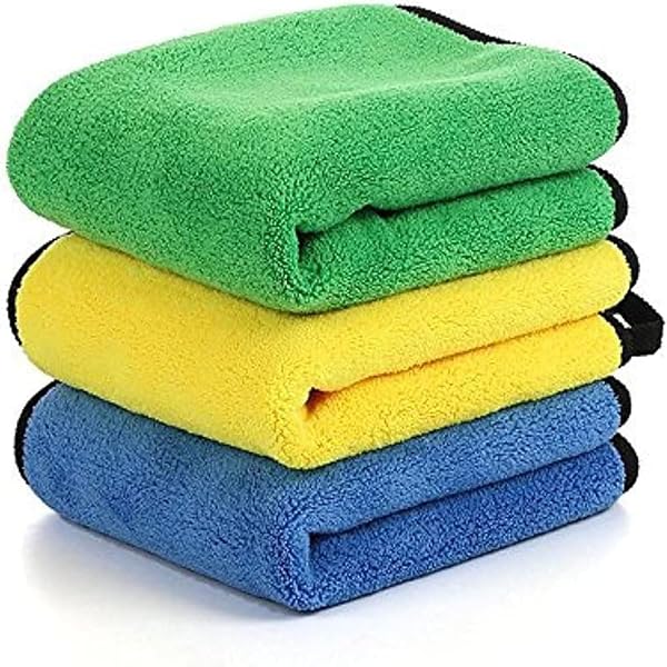 Large car drying towel, super-absorbent microfiber cleaning towel for the car, windows, screen and kitchen - Size 40 x 6
