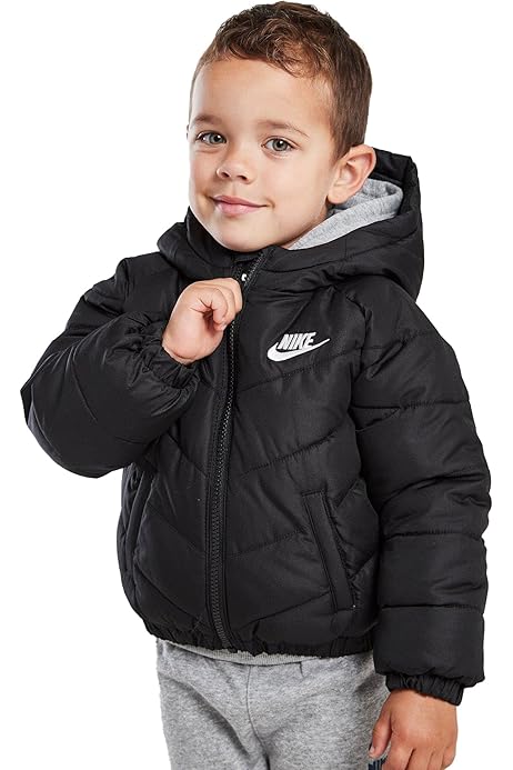 Nike Blousons garçon Infant Jacket Kids Hooded Jacket Just Do It Full Zip  Padded Coat Black 86K082KOU New (FR/ES, Âge, 4 ans, 5 ans, Taille normale,  Black) : Amazon.fr: Mode