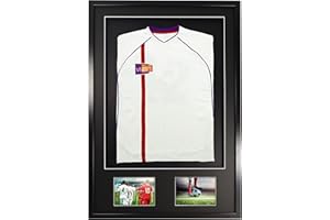 Vivarti fai da solo Adulto 3D montato - Doppia apertura Sport Camicia Display Telaio 61 x 91.5cm - Telaio Nero, Monte Nero, Nero Backing Card