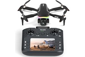 FAKJANK Drone avec 4K Caméra 1080pTélécommande par Écran,Lumière LED RVB FPV Quadricoptère pour Adultes Débutants,Mode Sans Tête Positionnement Optique,Démarrage/Atterrissage en une Touche,3 Modes de Vitesse