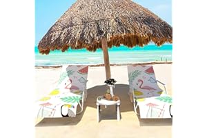GZGZADMC Beach Towel, Beach Chair Cover, Sun Lounger Beach Towel, Sunbed Towels for Sun Lounger, Chaise Lounge Towel Cover, Sunbed Towels with Pockets