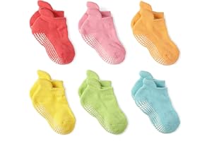 LA Active Grip Ankle Socks - Cozy Warm Winter Socks - for Baby Toddler Infant Newborn Kids Boys Girls Non Slip/Anti Skid