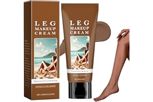 MUIEFE Leg Makeup Waterproof No Transfer, Leg Make Up to Cover Up Tattoo, Concealer Full Coverage for Mature Skin, Long-Lasting Leg and Body Scar Cover Up Makeup, Light Glow, Easy Application (Cocoa)