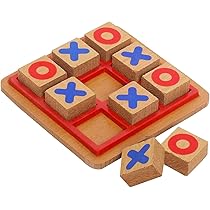 Buy PARTEET Classic Tic Tac Toe Toy Zero and Cross Wooden Tic Tac