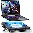 IETS GT600 Laptop Cooling Pad Equipped Gigantic Turbo-Fan（5.5inch Diameter）,Sealed Foam for Rapid Cooling Gaming Laptop,14.1-19.3 inch Laptop Cooler With adjustable brackets,Dust Filter,Touch start