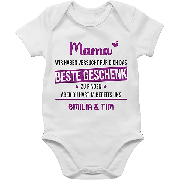 Personalisiertes Baby Body Geschenk - Vatertag Geschenk Mit Namen