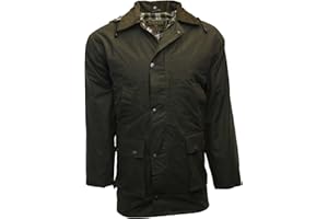 Walker and Hawkes - Benson - Chaqueta sin Acolchado para Hombre - Abrigo Encerado Ideal para Cazar - Estilo campiña Inglesa