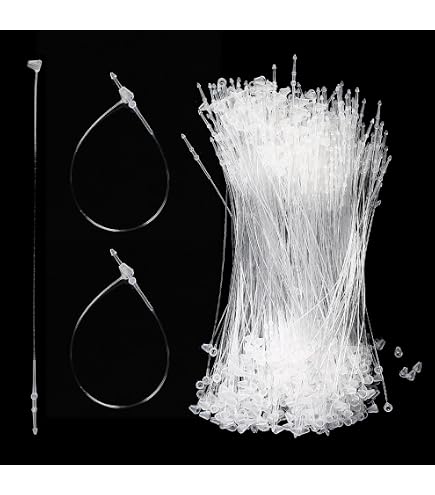 PH PandaHall 1200pz Stringhe per Etichette Corda per Appendere Etichette, 18cm Marrone Fili di Sicurezza per Etichette Cordoncino in Nylon per Vestiti Artigianato Gioielli Bagagli e Prodotti