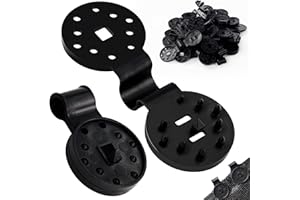 AWCIGG Klipsy z tworzywa sztucznego do ochrony przed słońcem, siatka chroniąca przed słońcem, klips do żagla przeciwsłonecznego, 50 klipsów mocujących do plandek, z oczkiem, siatka zacieniająca, klips do