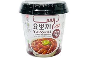 ‎OG ASIA Yopokki Scharfe Reiskuchen im Becher - Spicy Rice Cake Cup - 140g - scharfe koreanische Reiskuchen - OG ASIA