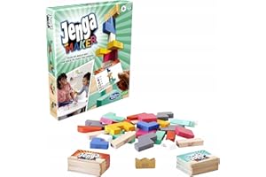 Hasbro Gaming Jenga Maker, Wooden Blocks, Stacking Tower Game, Game for Kids Ages 8 and Up, Game for 2-6 Players, Multicolor