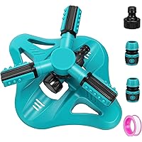 Hotelvs Rasensprenger, Garten Sprinkler Automatische Bewässerung Gartensprenger 360 Grad Rotierende Sprinklersystem für…