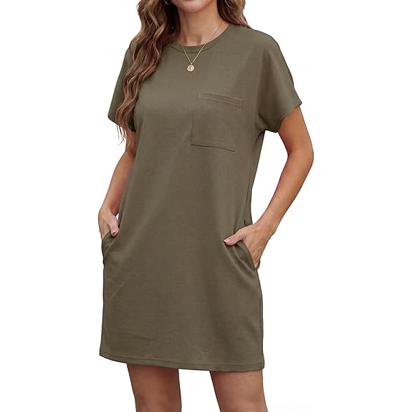PrinStory Zomerjurk voor dames, ronde hals, plooienrok, korte mouwen, strandjurk, hoge taille, zwevend kleed, A-lijn, vrijetijdsjurk, paars grijs, L PrinStory Zomerjurk voor dames, ronde hals, plooienrok, korte mouwen, strandjurk, hoge taille, zwevend kleed, A-lijn, vrijetijdsjurk, paars grijs, L