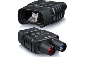 ‎TKWSER TKWSER Nachtsichtgerät, 4K 5000mAh Wiederaufladbares 3" Nachtsichtgeräte, 600M 8X Digitaler Zoom Infrarot Nachtsicht Fernglas, IP65 Nachtsichtgerät für Jagd Camping Beobachtung w/ 32GB TF Karte