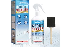 GALITOON Grout Sealer, Waterproof Grout Sealant Spray, Long Lasting Clear Sealers for Shower Tile, Floors, Protect Marble, Ceramic & Granite Surface Grouts Cleaner (White, 200ML)