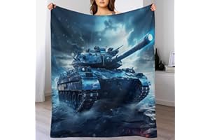 PAZZK Panzer Dick Decke Weich Wärme Gemütlich Flannel-Fleece Sofadecke Deckeldecke Couchdecke Vier Jahreszeiten Bett Decke（150×200cm）