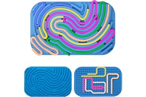 SUVEK Montessori Busy Board, Tablero de Actividades Sensorial Anti-Stress para Adulto, Juguetes Educativo Regalo de Habilidades Motoras para TDAH y Niños Autismo, Juegos Viaje 3 4 5 6 7 8 9 10 Años