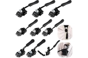 RRICHH 9PCS Zipper Repair Kit - Instant Fix Replacement Set with 3 Sizes #3#5#7#8#10 for Luggage, Backpacks, Jackets, Jeans - Extension & Fixing, No Tools Needed