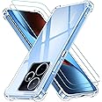 ivoler Funda para Realme GT 7 / Realme GT 7T con 2 Piezas Cristal Templado, Carcasa Protectora Antigolpes Antiarañazos Transp