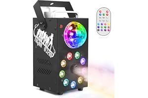 SEBRUANC Nebelmaschine, 700W LED Licht Discokugel Nebelmaschine mit Funkfernbedienung, tragbare Nebelmaschine, geeignet für Weihnachten, Halloween, Party, Hochzeitsbühne