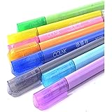 Shimmer Marker Set, Self-Outline Metallic Markers 8 Colors Double Line Marker, Super Squiggles Shimmer Marker Set 8 Pens Per Set, Double Line Outline Pen Marker, for DIY Creation