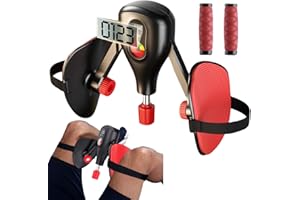 ARJEOU Oberschenkeltrainer 0-77 lbs Einstellbarer Widerstand, Beckenboden Trainer mit festen Beingurten und austauschbarem Griff, Hüfte Kegel Krafttraining Ausrüstung, Gesäßbein Arm Workout