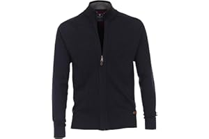 Redmond Cardigan da uomo Melange in tinta unita, 100% cotone