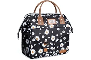 Lekespring Bolsa Termica Porta Alimentos 10L | Bolsa Comida Trabajo Impermeables sin Fugas - Bolsa Porta Alimentos Ligera y Resistente - Nevera Portátil para el Picnic Viaje - Daisy