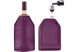 HI FINE CARE Enfriador De Vino De Gel, Enfriador De Botellas De Vino De Gel, Funda Para Congelador, Vodka, Enfriador De Tequila, Enfriador De Portador