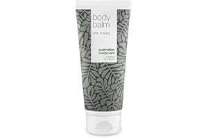 Australian Bodycare Body Balm per uomini e donne 200 ml | Lozione al Tea Tree Oil australiano per trattare peli incarniti, bruciature e irritazioni da rasoio | Sollievo immediato dopo la depilazione