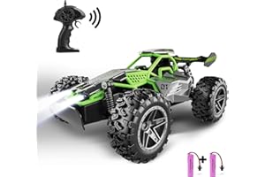 SZJJX Ferngesteuertes Auto ab 3 4 5 6 7 8+ Jahre,2.4Ghz RC Auto Spielzeug mit LED Blinken,Alloy Gehäuse,15+KM/H Rennauto Ferngesteuert,2WD RC Car Crawler Geschenke für Junge Mädchen Kinder,Grau