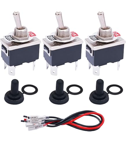 Mini interrupteur à bascule 2x6a/125VAC 2a/250vac,... – Grandado