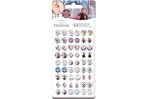 Craze - Boucles D'oreilles Frozen 2, Gommettes Enfants Princesse Disney, Boucle D'oreille Enfant Fille, Stickers Autocollant Ongles, Cadeau Gommette Bijoux