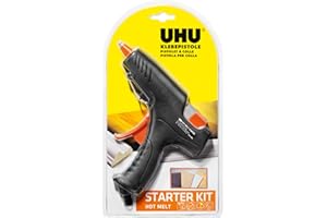 UHU Heißklebepistole Hot Melt Starter-Kit (Pistole + 6 Patronen)