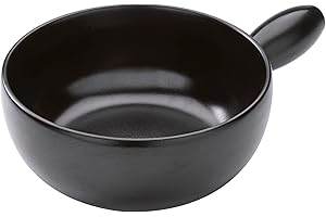 KUHN RIKON Caquelon Induktion Classic, schwarz 23cm, Käsefondue aus Ton